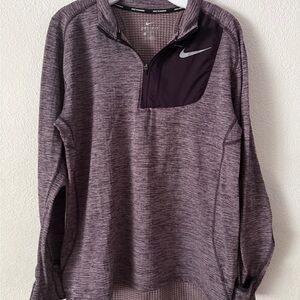 Women’s Nike therma sphere Dri-FIT Running Top in Purple size Large